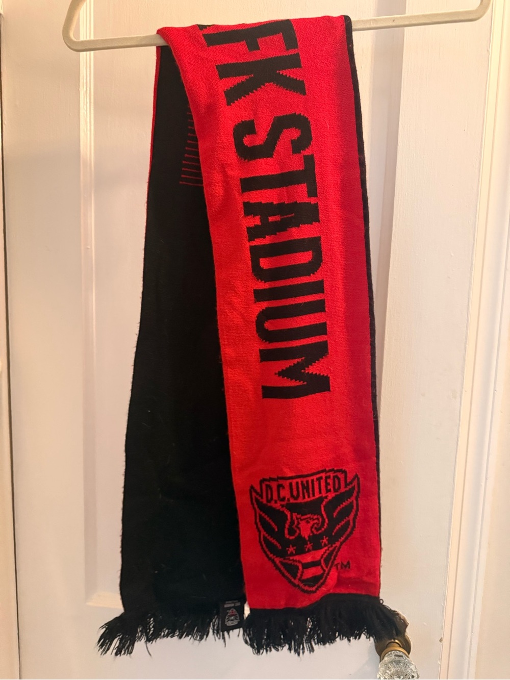 D.C. United Red & Black Farewell to RFK Stadium Reversible Knit Scarf - Picture 4 of 6